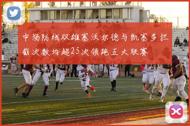 中场防线双雄塞沃尔德与凯塞多拦截次数均超25次领跑五大联赛